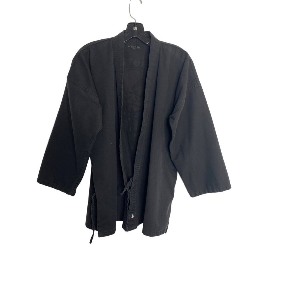 CENTURY UNIFORMS MEN'S BLACK BELT CLUB MARTIAL ARTS JACKET SZ 3/S